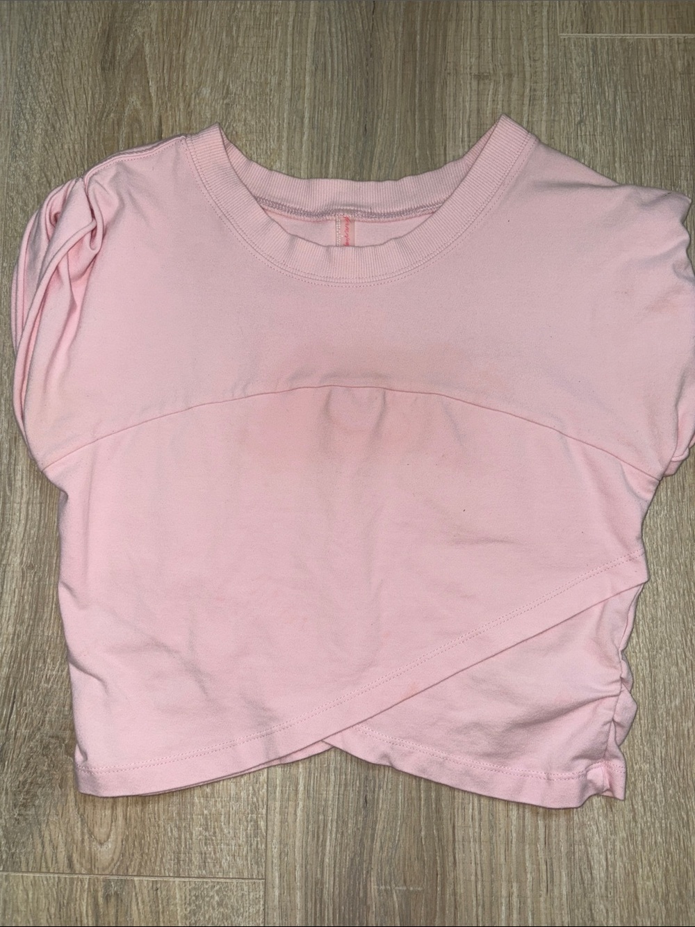 Free People Light Pink Cropped Tee and Jogger Set - Picture 3 of 6